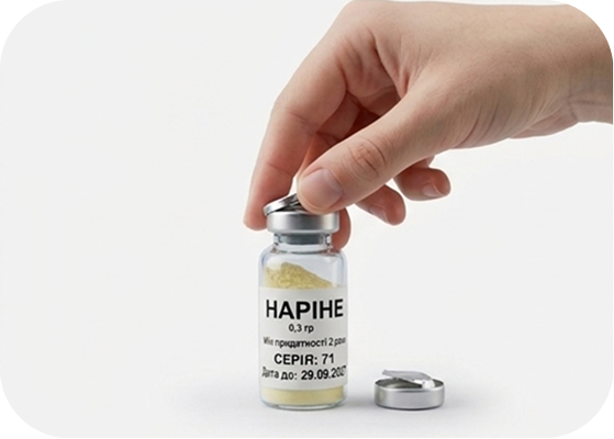 Відкрити флакон Наріне